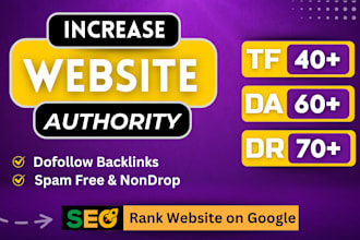 increase domain rating ahrefs, increase trust flow majestic tf domain authority