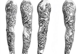 draw professionally design your sleeve tattoo