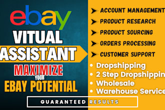 be your professional ebay virtual assistant for dropshipping