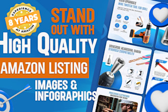 design stunning amazon listing images and infographics