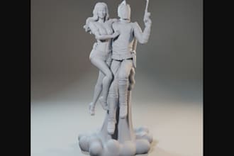 build modular pbr character,3d sculpture,nsfw,3d animate, zbrush, blend 3d model