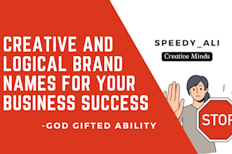 create business name, brand name, company name, and slogan
