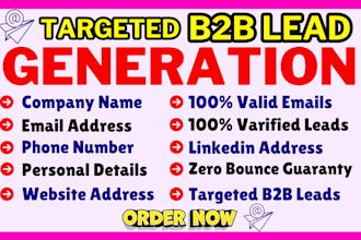 do b2b lead generation and email list building for any industry