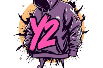 create a custom y2k streetwear logo design for your brand