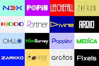 design modern wordmark logo, lettermark or text based