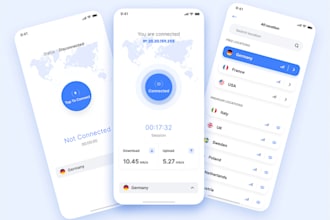 develop high quality VPN app, VPN server, wireguard, openvpn, admob app