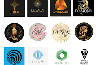 creare o editare tu logotipo moderno, transcripciones y miniaturas
