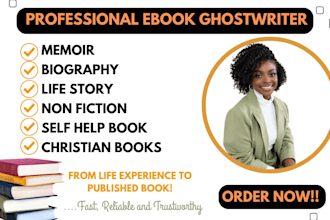 ghostwrite powerful, captivating, non fiction, memoir ghostwriter