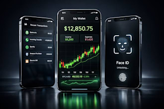 develop a secure payment app digital wallet and fintech landing page