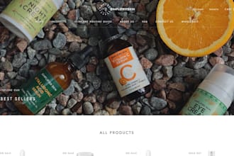 design skin care website skincare shopify store skin care website
