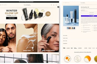 design skin care website skincare shopify store skin care website
