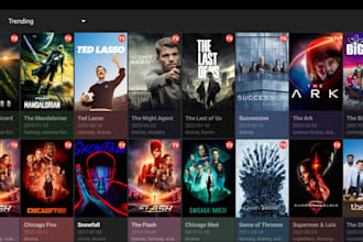 build iptv app, ott plaform, vod app, smart tv app with payment integration