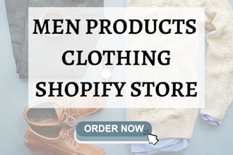 design men product shopify store men clothing  website sneakers dropshipping