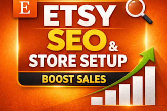do etsy seo, etsy store setup and etsy product listing optimization pod