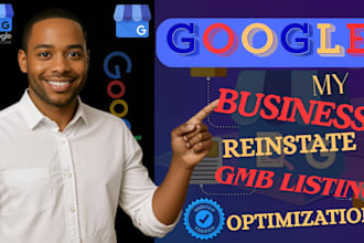 reinstate and fix suspended gmb profile and  google my business listing
