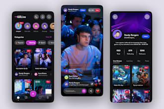 develop live streaming app, video streaming app website, live streaming website