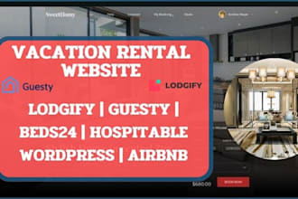 vacation website vacation rental website beds24 airbnb lodgify str hospitable