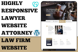 design responsive lawyer website attorney website law firm and notary website