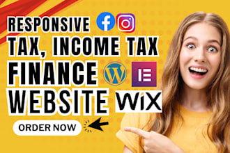 build tax website finance website income tax tax landing page income tax leads