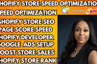 shopify store speed optimization google ads campaign to increase shopify score