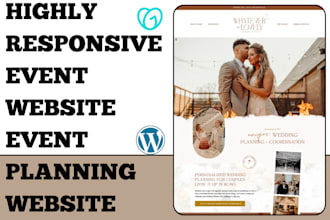 build event website event ticket website event planning website event management