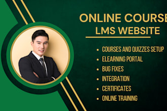 design wordpress lms website with tutor lms pro learndash learnpress