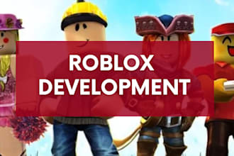develop eye catching roblox game for you  , roblox scripter