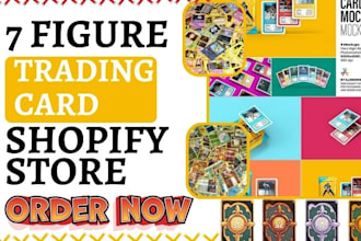 build trading card shopify store pokemon store game website trading card website