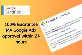 guarantee ma google adx approval within 24 hours