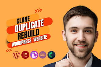 copy, clone, duplicate, replicate, rebuild, redesign wordpress website