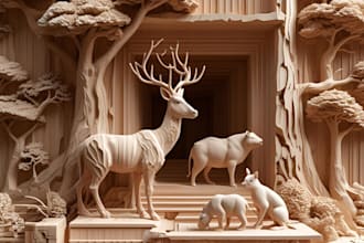 convert 2d to 3d bas relief 3d wood carving 3d printing 3d wood engraving