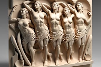 sculpt 3d bas relief 3d image engraving bas relief model jpeg png to 3d model