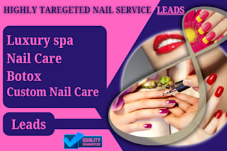 generate deluxe luxury custom botox spa, nail care service leads