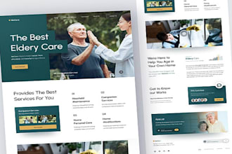 design healthcare staffing agency website, home care website