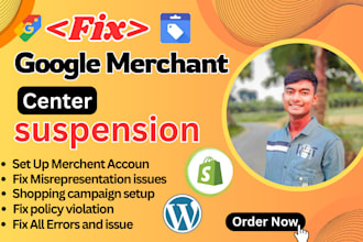 fix google merchant center suspension