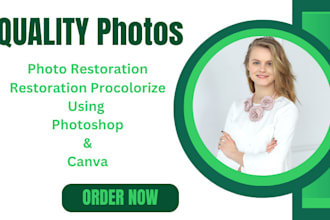 give you a professional old damage photo restoration, retouching, and re color