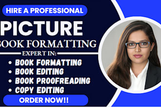 do picture book formatting,proofread,memoir, nonfiction developmental editor