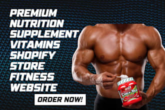 48hs nutrition supplement shopify store vitamin supplement store fitness website