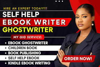 ghostwrite self help non fiction ebook book editing children kindle ebook writer
