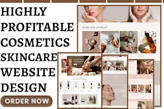design beauty shopify cosmetics skincare makeup store eyelashes cosmetic website