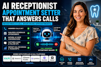 build an ai receptionist that answers call and books appointment