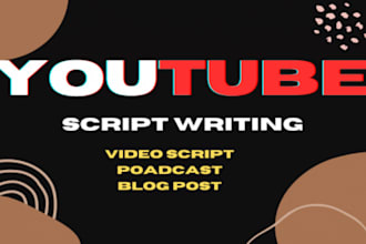 craft an engaging script for your youtube channel social media blog scriptwriter