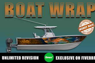 draw car, truck, racing car wrap designs into vector illustration