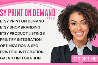 do etsy shop setup, etsy SEO, etsy print on demand, etsy listing for etsy shop