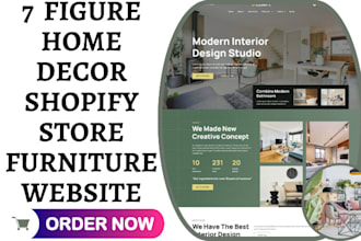 build home decor shopify curtain store furniture home decor dropshipping website
