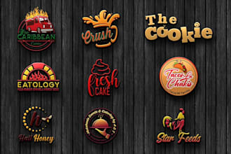 design restaurant, bar, club, bbq, pizza, bakery, cafe, food logo
