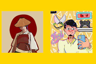 do digital art, illustration for you for wallpaper, poster or other needs
