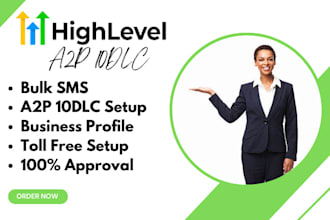 do a2p 10dlc registration on gohighlevevel twilio bulk sms ivr ringcentral