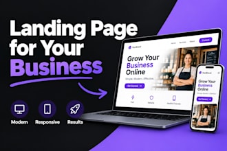 create a landing page for your business