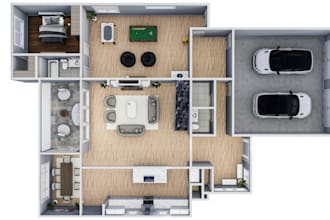 create 3d floorplan for you